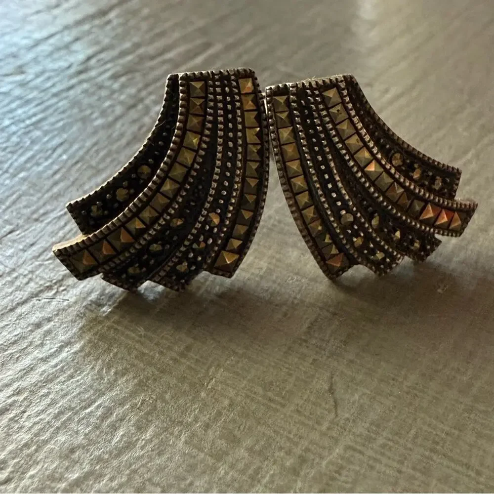 Judith Jack 925 Sterling Silver Earrings
